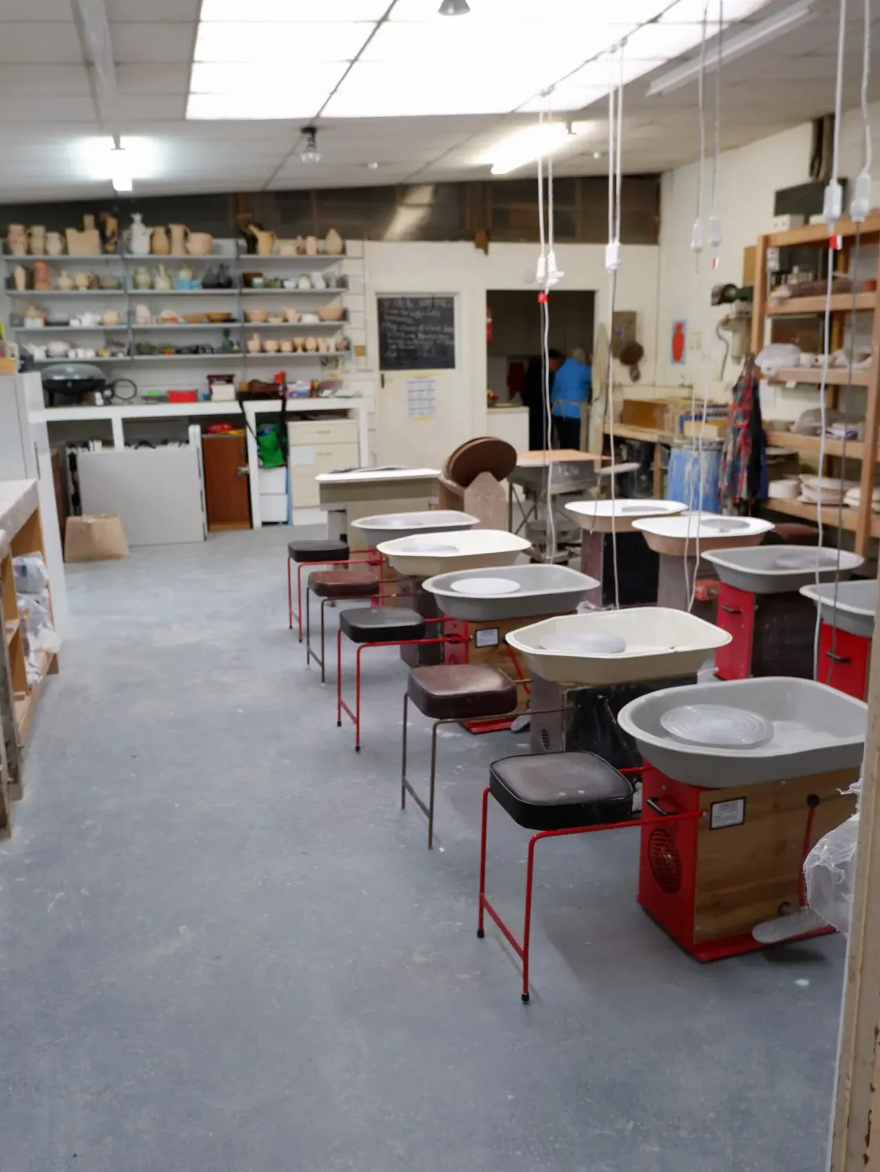 Ceramic vessels displayed together